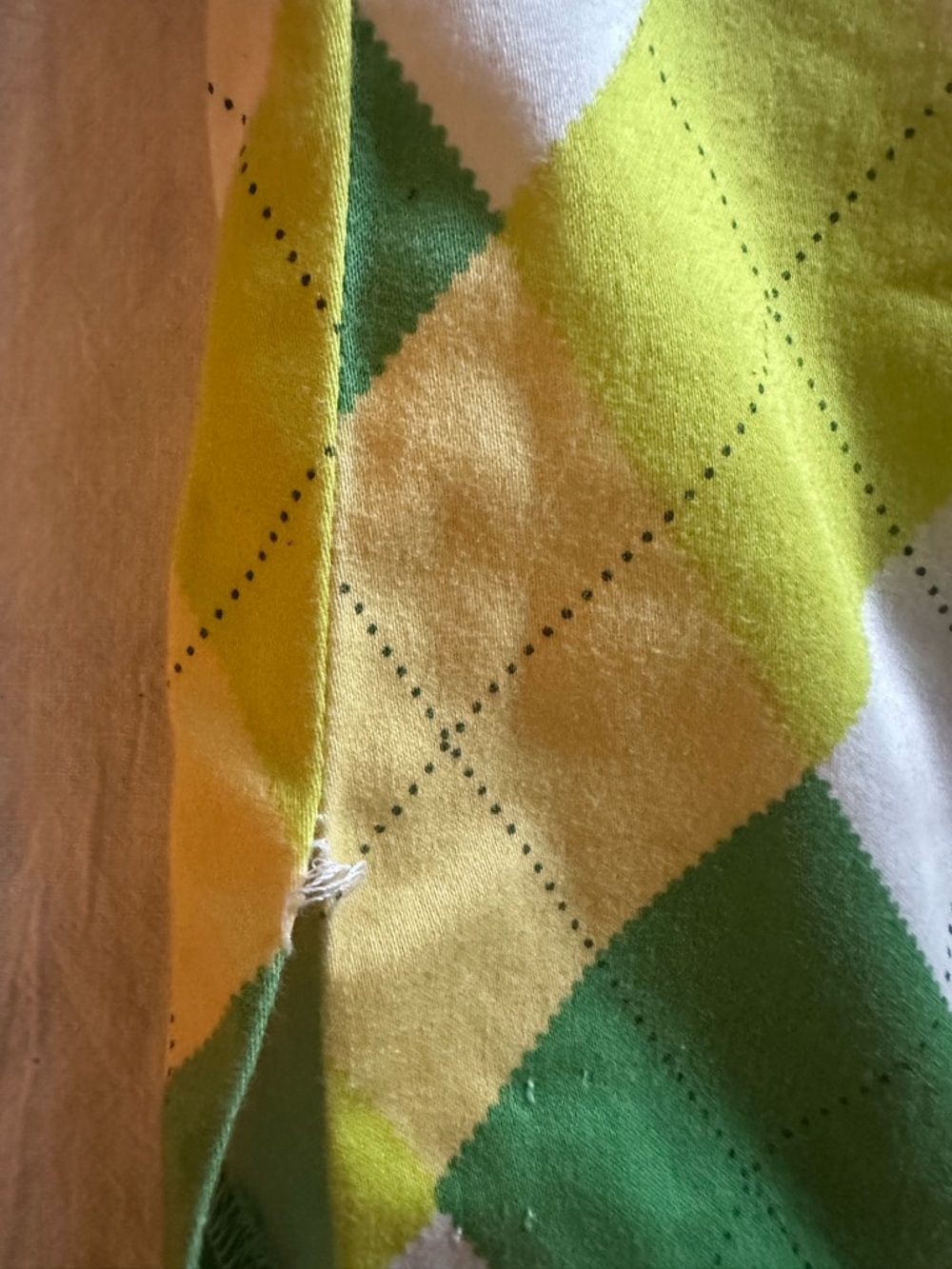 Loudmouth Green, Yellow & White Argyle Golf Skort - Picture 9 of 10